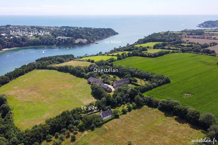 Gîte pour 4 personnes, avec terrasse et jardin, animaux acceptés à Riec-sur-Bélon - 2