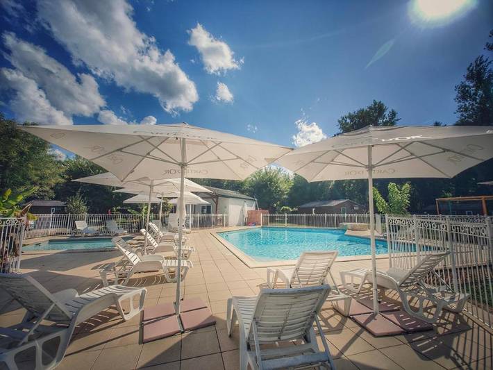 Camping für 5 Personen, mit Garten und Pool sowie Ausblick und Kinderpool, kinderfreundlich - 1