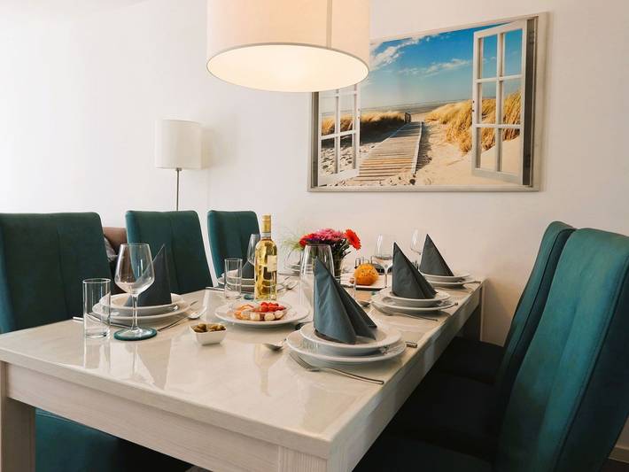 Ferienhaus mit Meerblick für 6 Personen, mit Sauna und Balkon, kinderfreundlich in Schillig - 3