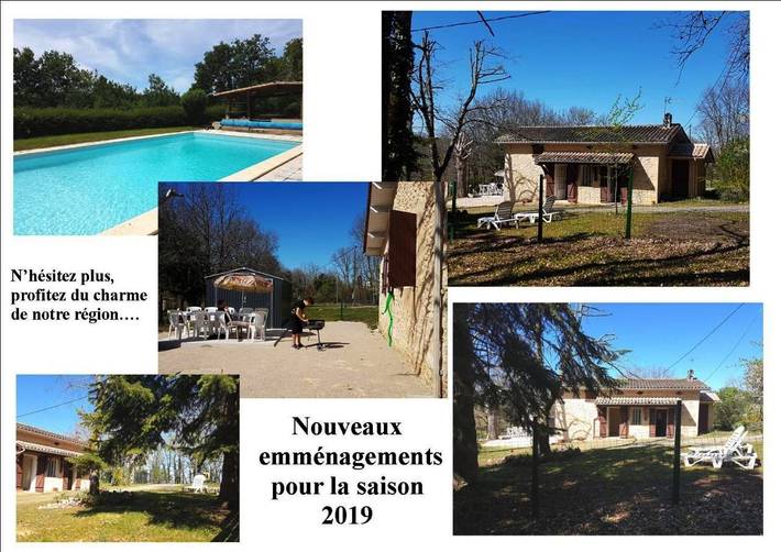 Maison de vacances pour 5 personnes, avec piscine ainsi que vue et jardin