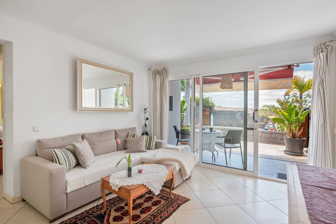 Ferienhaus 'Bianca Cactus' mit Meerblick, privater Terrasse und Wlan in Las Breñas, Yaiza