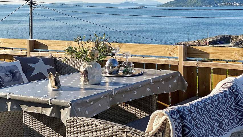Ferienhaus für 8 Personen, mit Ausblick und Terrasse, mit Haustier in Strand (Rogaland)
