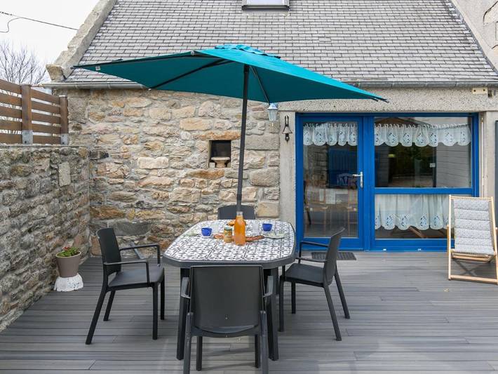 Location de vacances pour 2 personnes, avec terrasse dans Plage Du Billou Santec