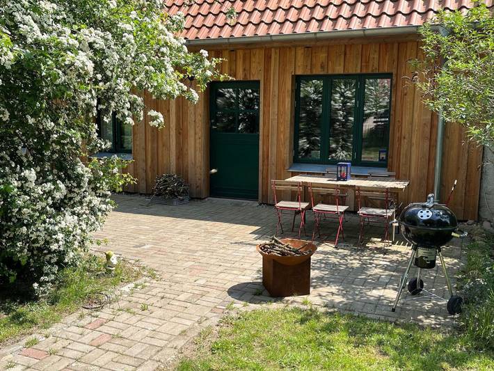 Ferienwohnung für 6 Personen, mit Terrasse und Garten, kinderfreundlich in Reimershagen