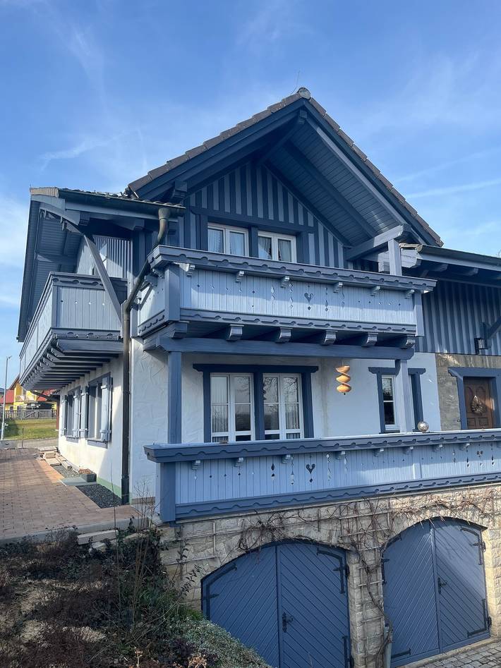Ferienhaus für 9 Personen, mit Balkon und Garten in Unterfranken