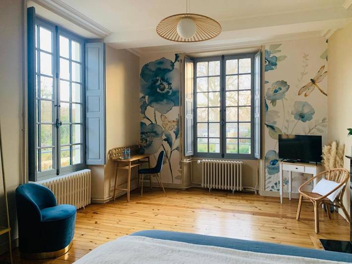 Chambre d’hôte pour 4 personnes, avec jardin et vue ainsi que terrasse et piscine à La Flèche - 4