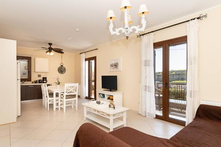 Appartement de vacances pour 4 personnes, avec Balcon ainsi que Terrasse et Vue