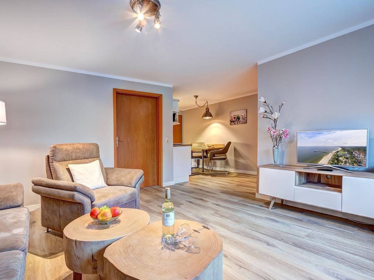 Ganze Wohnung, Ferienhaus Beier, Wohnung 1 in Heringsdorf - Idyllische Auszeit für Zwe in Drei Kaiserbäder, Heringsdorf