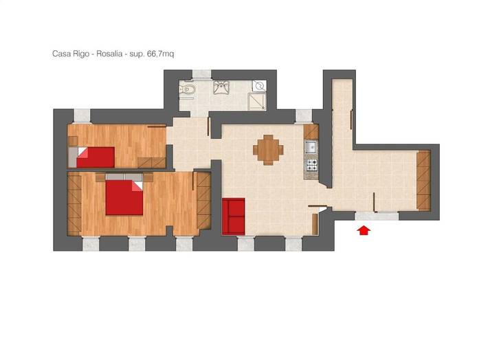 Gîte pour 7 personnes, avec vue et jardin à Polcenigo - 2