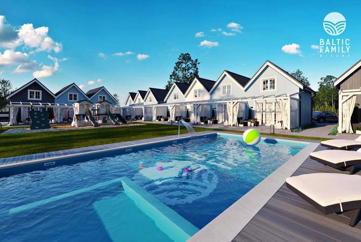 Bungalow für 8 Personen, mit Garten und Pool sowie Ausblick und Kinderpool, kinderfreundlich in Mielno - 4