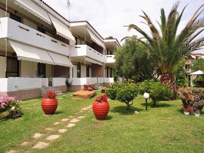 Apartmenthotel für 4 Personen, mit Ausblick und Garten in Chalkidiki