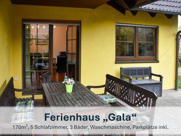 Ferienhaus für 11 Personen, mit Terrasse und Garten in Zinnowitz