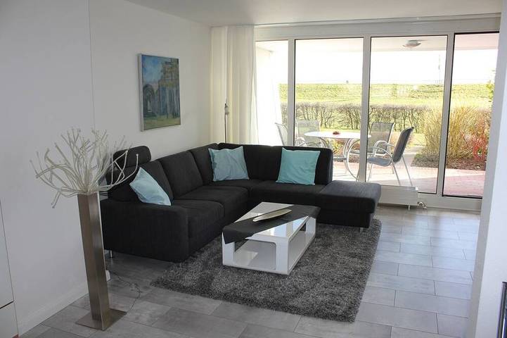 Ferienwohnung für 3 Personen, mit Terrasse am Südstrand Wilhelmshaven