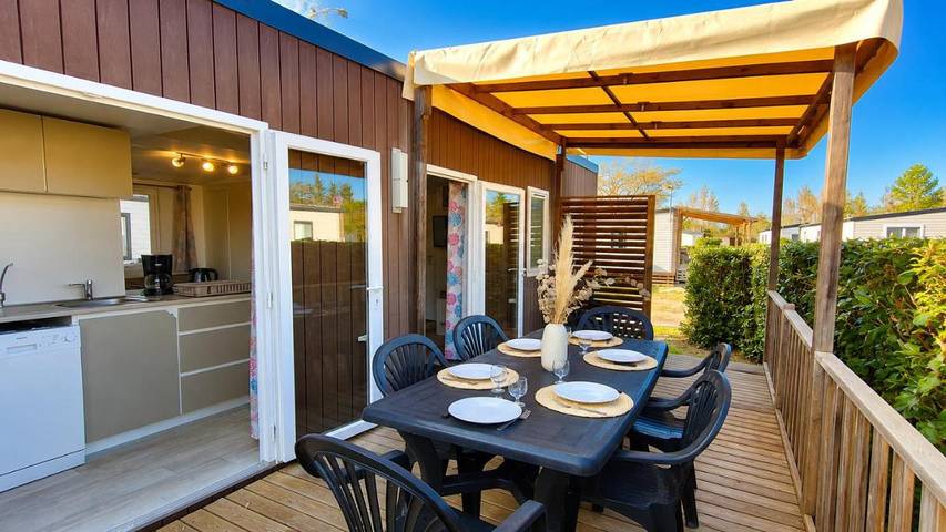 Gîte pour 6 personnes, avec Terrasse et Jardin ainsi que Piscine et Sauna dans Torreilles-Plage