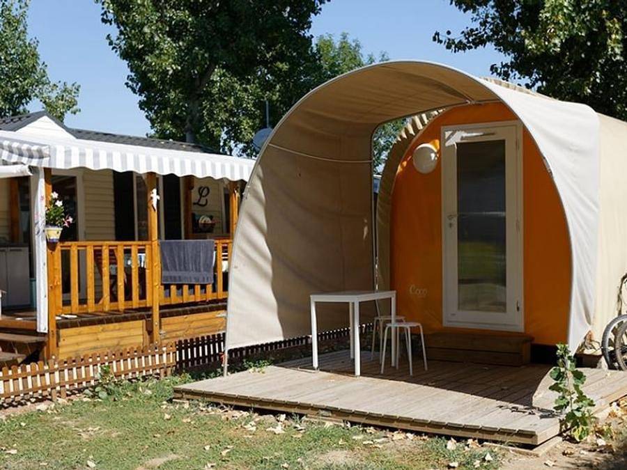 Camping l'Atlantique - Bungalowzelt 2 personen - Coco Sweet (Ohne Sanitäranlagen) in Angles, Vendée