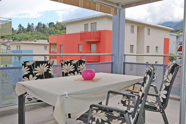 Ferienwohnung für 4 Personen, mit Balkon und Ausblick