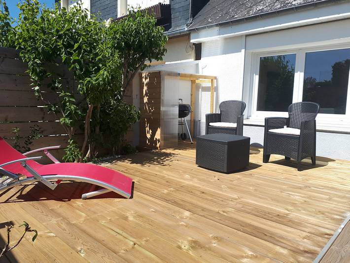 Gîte pour 4 personnes, avec terrasse, animaux acceptés