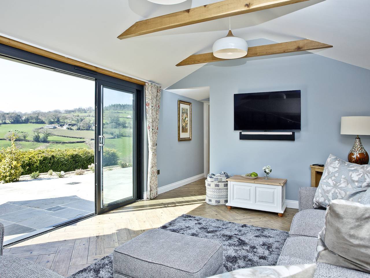 Woodland View Lodge in Shute, Devon