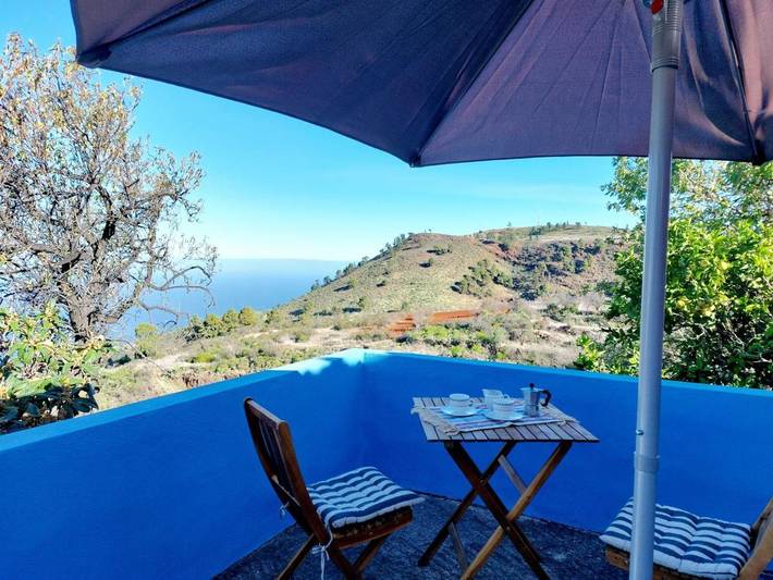 Casa rural para 2 personas, con vistas y terraza, Se admiten mascotas en Garafía