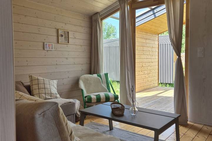 Ferienhaus für 3 Personen, mit Garten