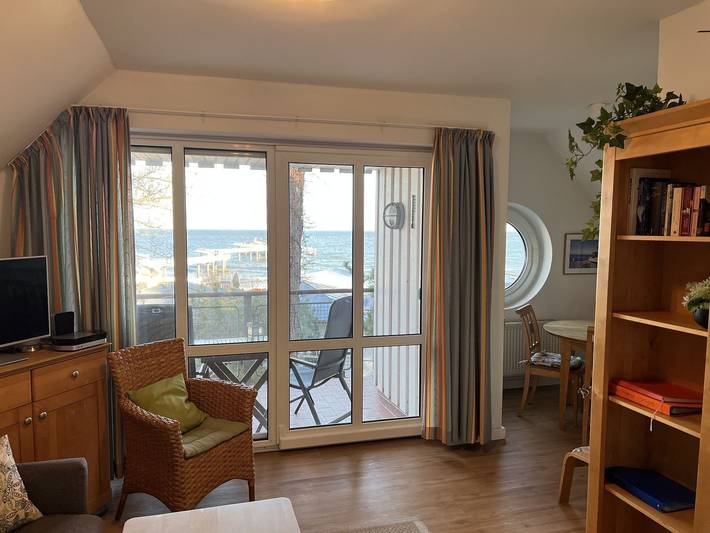 Ferienwohnung für 2 Personen, mit Balkon und Seeblick in Koserow