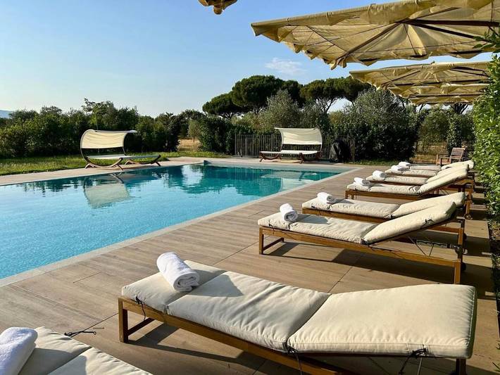 Villa pour 4 personnes, avec jardin ainsi que vue et piscine à Grosseto - 3
