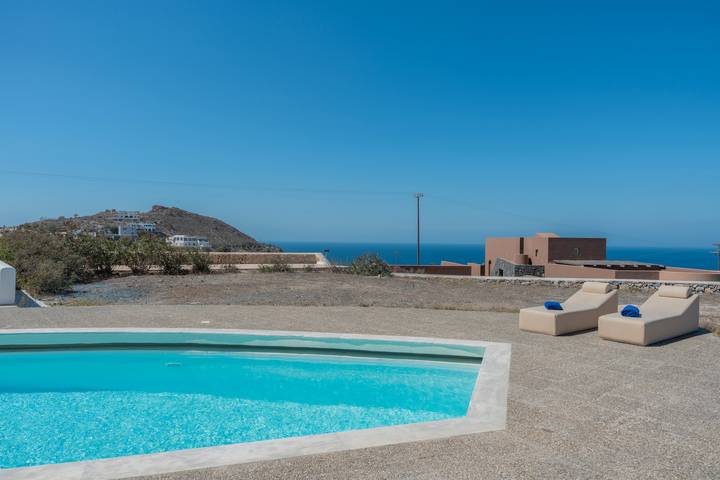 Villa for 7 personer, med have, børnevenlig i Santorini