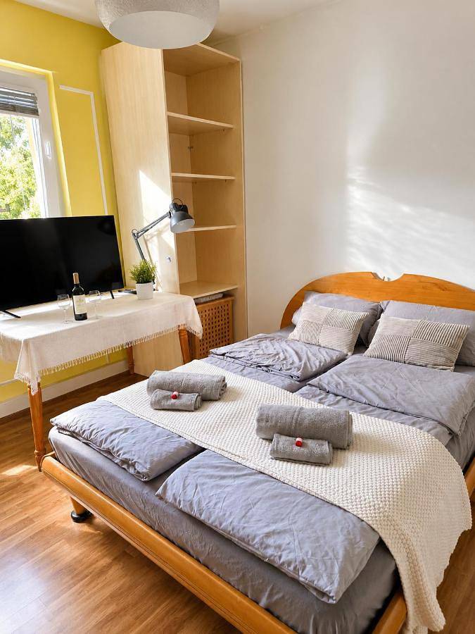 Appartement de vacances pour 5 personnes, avec balcon et jardin