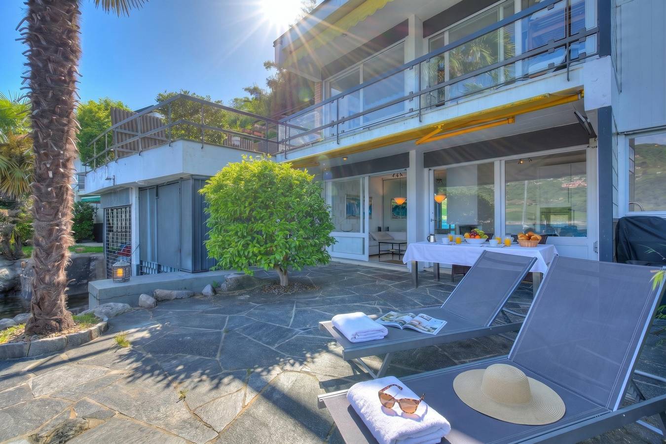Ferienhaus für 2 Personen mit Balkon in Collina d'Oro, Luganersee
