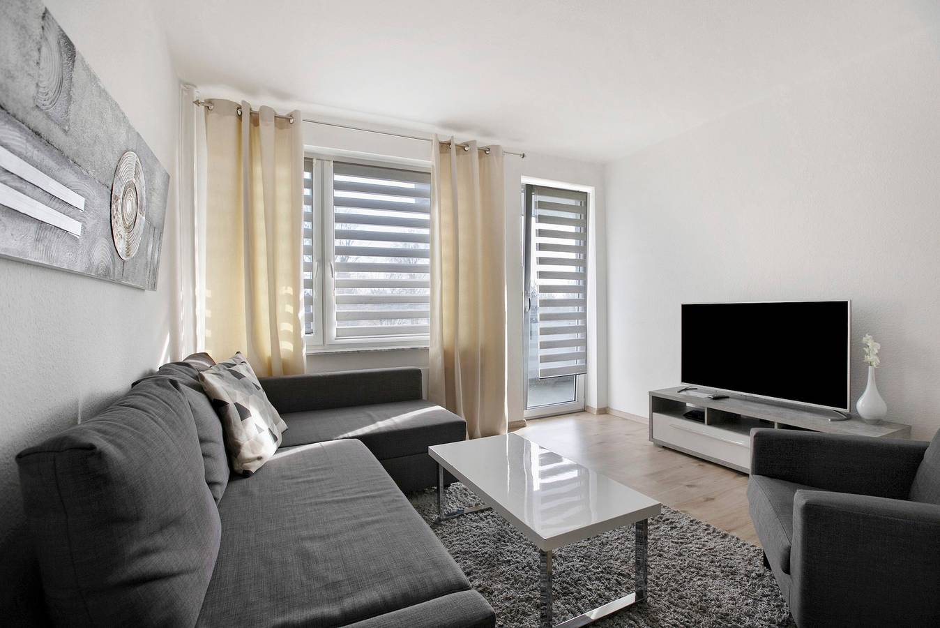 Apartamento entero, Apartamento 'Vicky' con terraza privada, balcón y Wi-Fi in Flensburgo, Fiordo de Flensburg