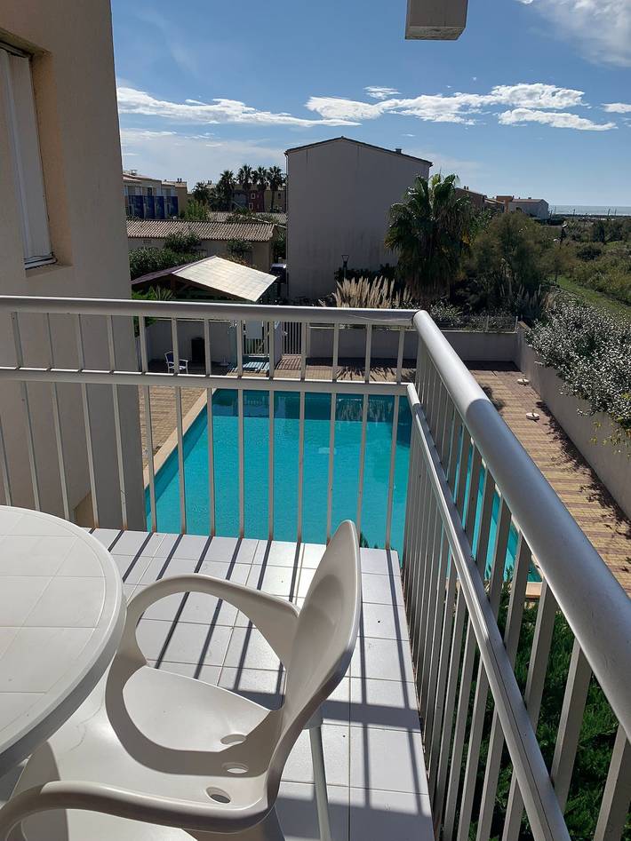 Gîte pour 4 personnes, avec balcon et piscine dans Plage Richelieu - 2