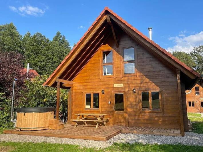 Maison de vacances pour 4 personnes, avec Jacuzzi ainsi que Terrasse et Vue