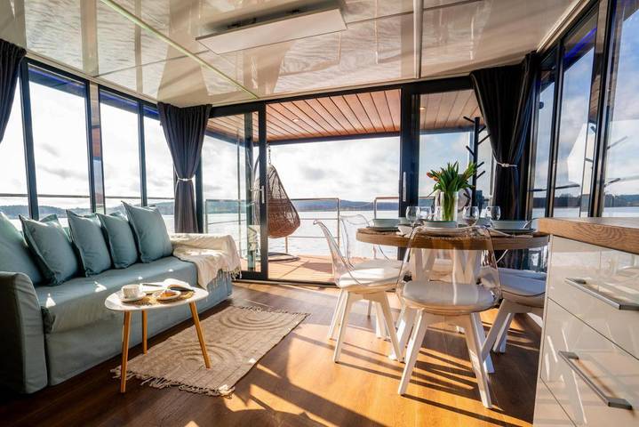 Hotel dla 5 osób, z widok na jezioro i ogród oraz sauna i widok, zwierzęta dozwolone w Pojezierze Iławskie