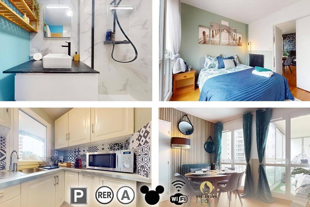 Appartement entier, Proche Disney & Paris-2 min gare in Noisy-le-Grand, Seine-Saint-Denis