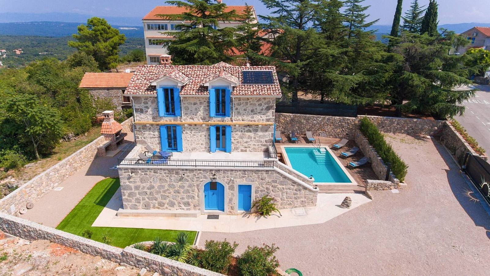 Luxusvilla Ive – beheizter Pool und Sauna im malerischen Dorf Vrh in Krk Stadt, Krk