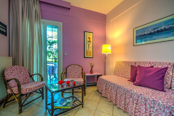 Appartement de vacances pour 3 personnes, avec jardin et balcon, animaux acceptés