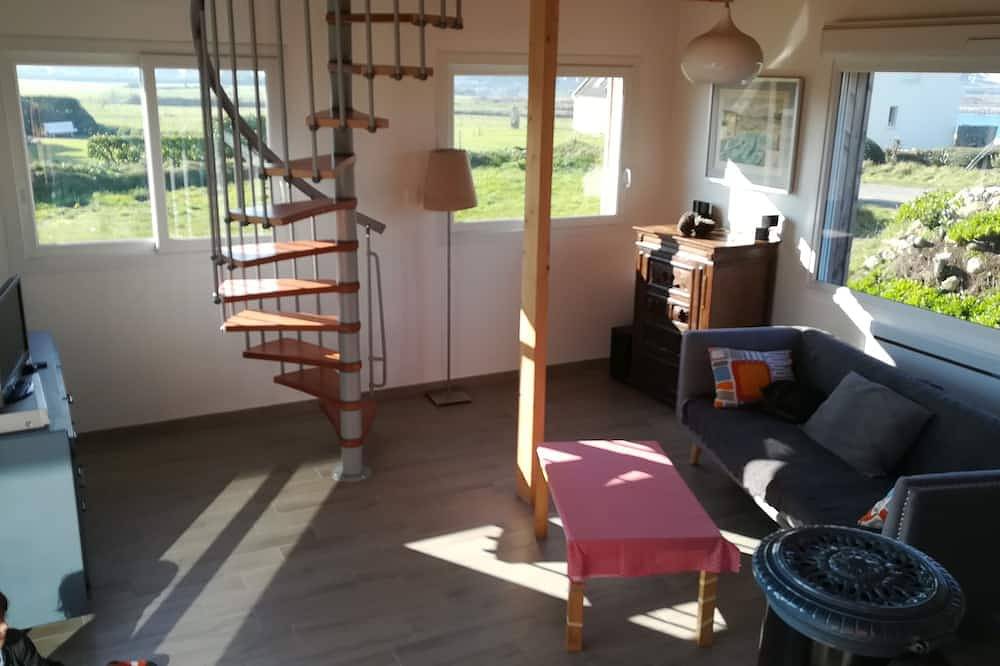 Haus auf der wilden Seite. Meer. In Strandnähe in Landunvez, Brest und Umgebung
