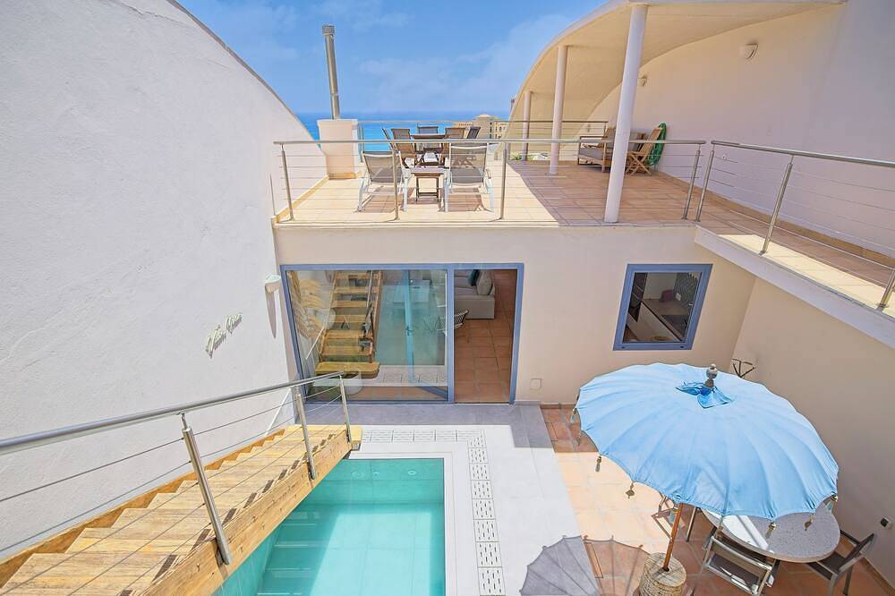 Villa Minea Piscina Privada Jacuzzi Vistas Al Mar Wifi Fibra Optica in Playa Esmeralda Norte, Pájara