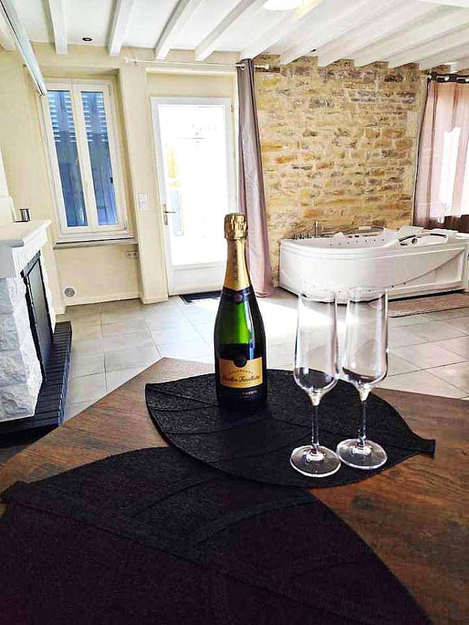 Gîte pour 2 personnes, avec vue ainsi que terrasse et sauna dans Mailly-la-Ville