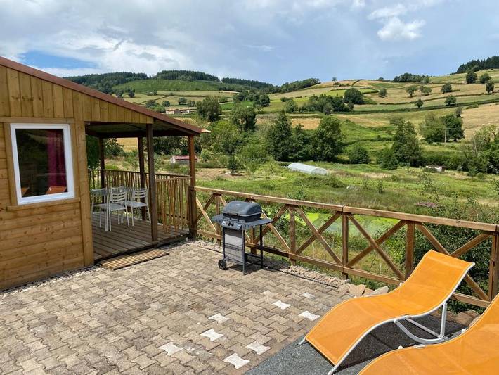 Chalet pour 4 personnes, avec terrasse et vue