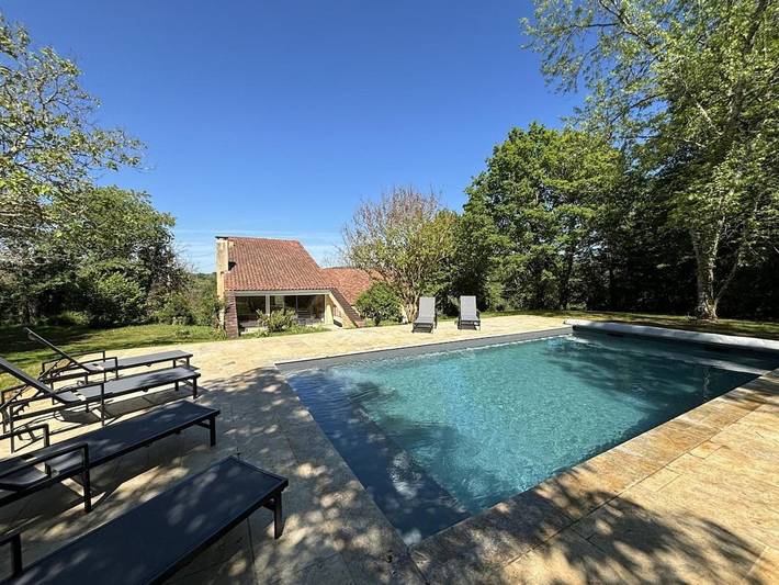 Maison de vacances pour 13 personnes, avec piscine et jardin, animaux acceptés