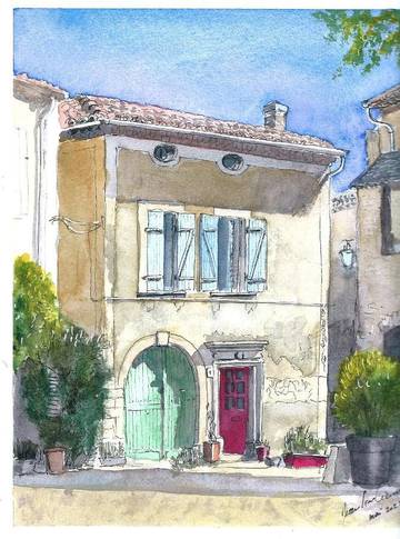 Gîte pour 8 personnes, avec terrasse et vue, animaux acceptés à Venterol
