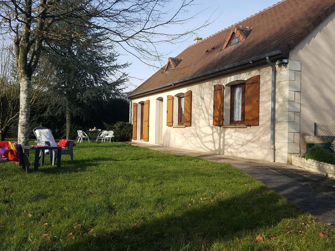 Charmante maison de campagne avec jardin clos, proche Haras National du Pin, idéale pour familles in Le Merlerault, Argentan und Umgebung