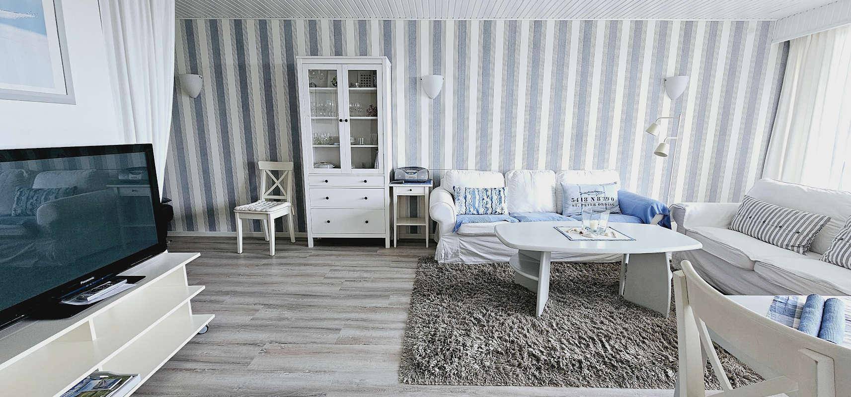 Ganze Ferienwohnung, Ferienwohnung "Traumweiß mit Meerblick" in St. Peter-Bad, St. Peter-Ording