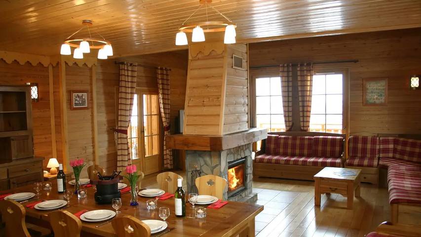 Chalet pour 10 personnes, avec Balcon ainsi que Terrasse et Jardin à Huez - 4