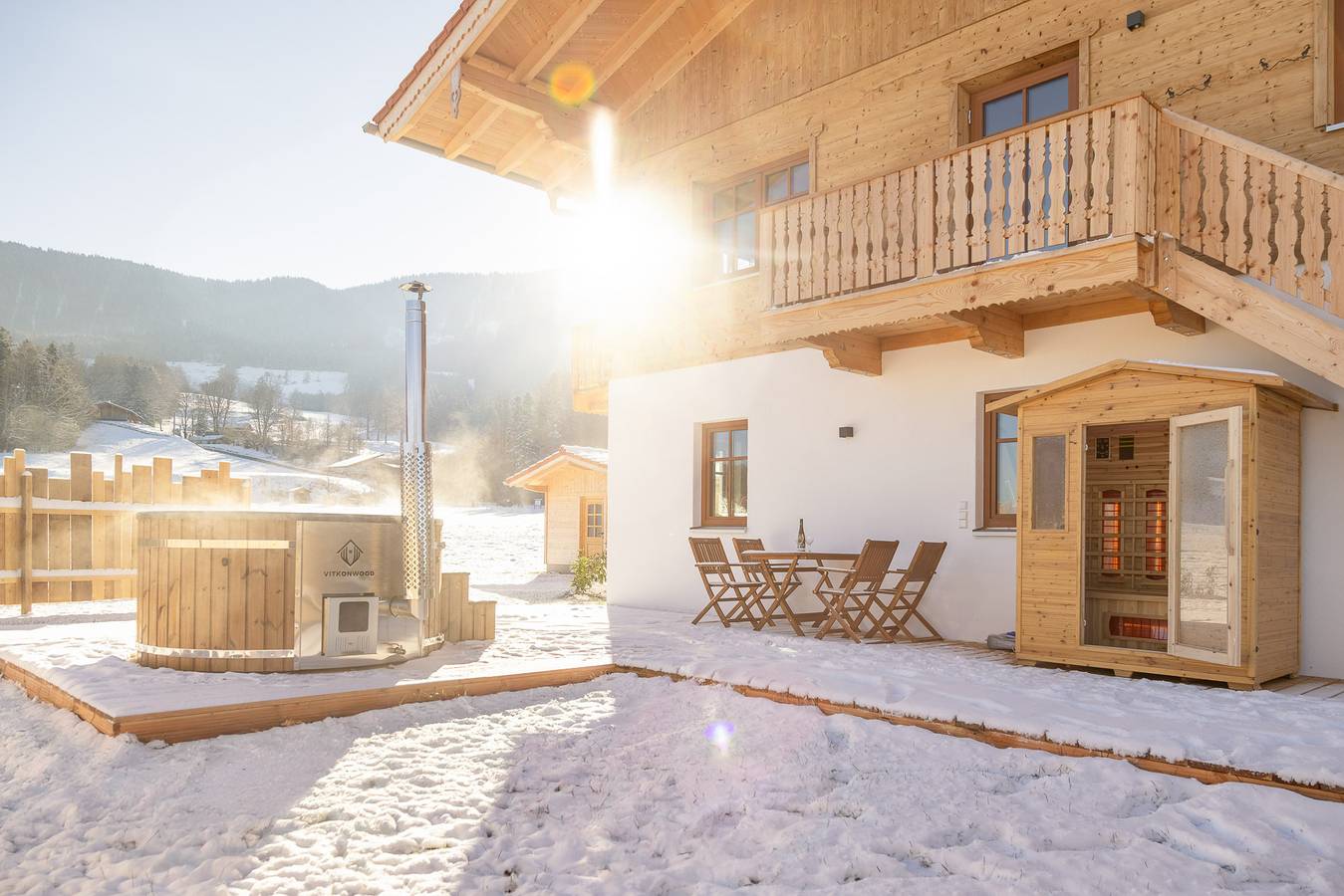 Ganze Ferienwohnung, Alpen Lodge Samerberg - Ferienwohnung Adler 42 qm für 4 Personen in Samerberg, Bayerische Alpen