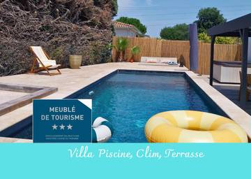 Gîte pour 4 personnes, avec terrasse et piscine à MUS