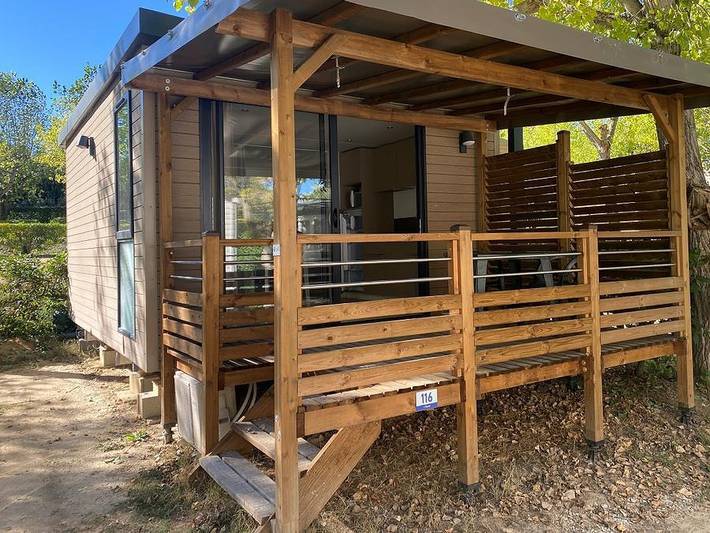 Campasun Etang De La Bonde - Stacaravan 2 personen - Key westotel - 20 m² - 1 kamer in Etang de la Bonde, Cabrières-d'Aigues