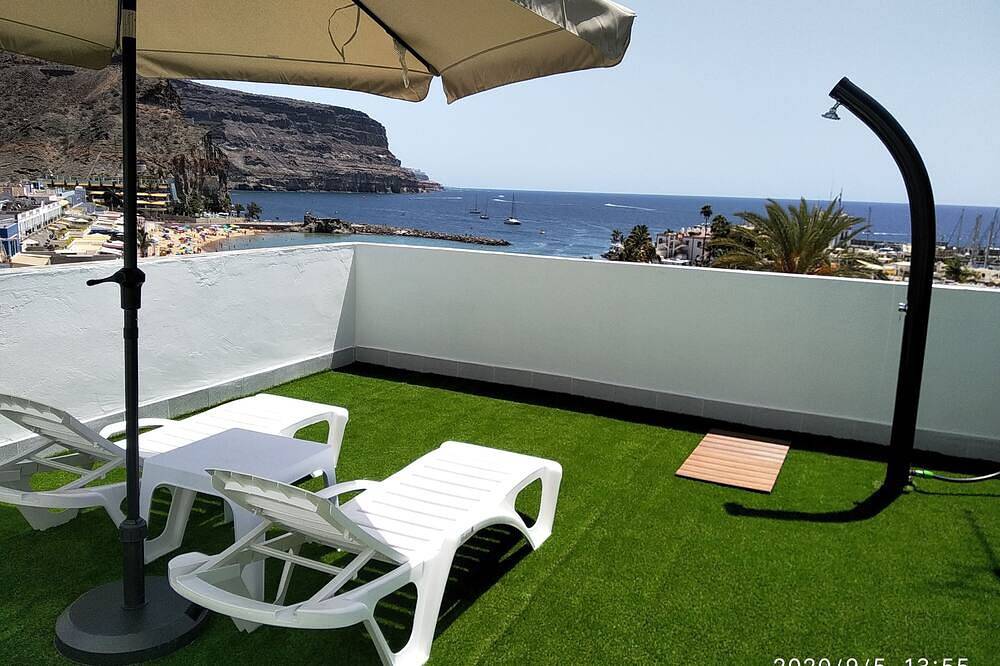 Apartamento entero, Mele Sky Beach, 1, sea views, terrace and sun in Puerto de Mogan, Mogán