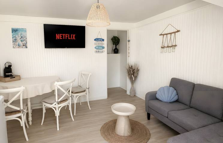 Studio 'Le Coquillage  Duplex' with Shared Garden, Wi-Fi and Air Conditioning